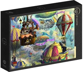 GRAFIKA Puzzle Art Collection: Velký balónový kočičí závod / 1000 dílků / 69 × 47,8 cm