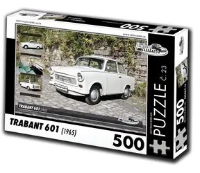 RETRO-AUTA Puzzle č. 23 Trabant 601 (1965) / 500 dílků / 48 × 36 cm