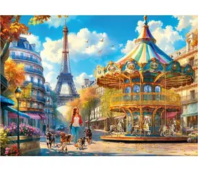 CHERRY PAZZI Puzzle Den v Paříži / 500 dílků / 50 x 34,5 cm