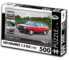 RETRO-AUTA Puzzle č. 74 FSO Polonez 1.5 SLX (1988) / 500 dílků / 48 × 36 cm