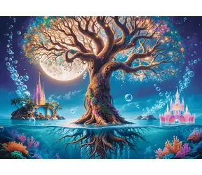 TREFL Puzzle Premium Plus Tea Time: Magický strom / 500 dílků / 48 x 34 cm