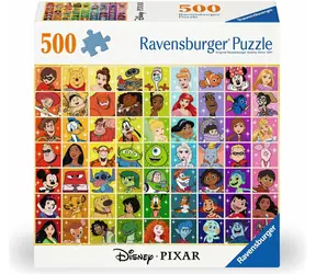RAVENSBURGER Puzzle Disney: Postavičky / 500 dílků