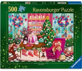 RAVENSBURGER Puzzle Vánoční obchod / 500 dílků