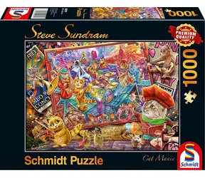 SCHMIDT Puzzle Kočičí mánie / 1000 dílků