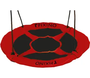 PIXINO Houpací kruh Čapí hnízdo červený / Průměr 100 cm / Nosnost 150 kg / od 3 let