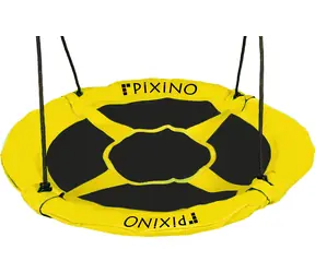 PIXINO Houpací kruh Čapí hnízdo žlutý / Průměr 100 cm / Nosnost 150 kg / od 3 let