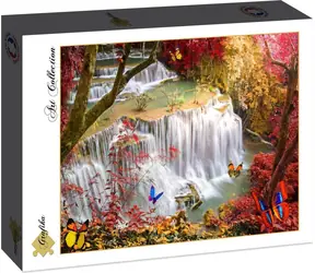 GRAFIKA Puzzle Vodopád v hlubokém lese / 2000 dílků / 98 x 69 cm