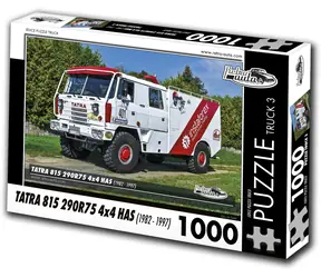 RETRO-AUTA Puzzle Truck č. 3 Tatra 815 290R75 4x4 HAS (1982-1997) / 1000 dílků / 66 x 47 cm