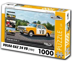 RETRO-AUTA Puzzle č. 69 Volha GAZ 24 VB (1984) / 1000 dílků / 66 × 47 cm
