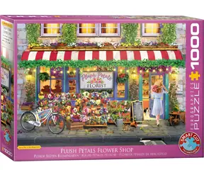 EUROGRAPHICS Puzzle Květinářství Plush Petals / 1000 dílků / 68 x 48 cm