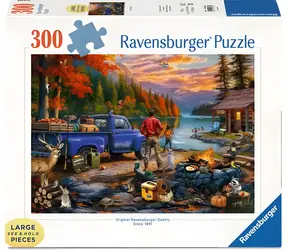 RAVENSBURGER Puzzle Západ slunce u jezera / 300 dílků / 70 x 50 cm