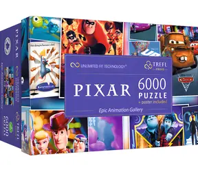 TREFL Puzzle UFT Epická animovaná galerie Disney Pixar / 6000 dílků / 133,3 x 92,8 cm / věk 12+