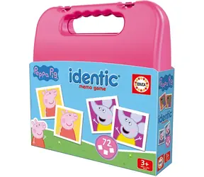 EDUCA Pexeso Prasátko Peppa v kufříku / 72 kartiček / 36 dvojic