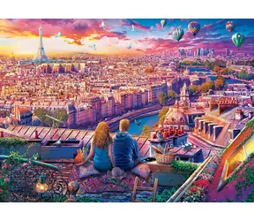 EUROGRAPHICS Puzzle Střechy Paříže / 1000 dílků / 68 × 48 cm