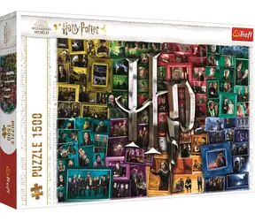 TREFL Puzzle Harry Potter: Svět Harryho Pottera / 1500 dílků / 85 x 58 cm / 14+