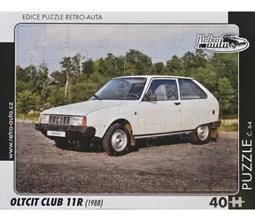 RETRO-AUTA Puzzle Oltcit CLUB 11R (1988) / 40 dílků / 32 × 24 cm
