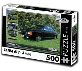 RETRO-AUTA Puzzle č. 53 Tatra 613-3 (1987) / 500 dílků / 48 × 36 cm
