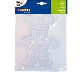 PLAYBOX Podložka pro zažehlovací korálky XL Medvídek / Podložka / 1 ks / 13-15,5x17,5-20 cm