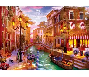 EUROGRAPHICS Puzzle Západ slunce nad Benátkami / 1000 dílků / 67,63 × 48,89 cm