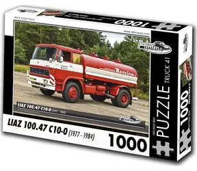 RETRO-AUTA Puzzle č.41 Liaz 100.47 C10-0 / 1000 dílků / 66 × 47 cm