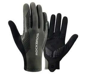 ROCKBROS Cyklistické rukavice zelená, XL / Celoprsté / Jaro-léto-podzim / Velikost XL