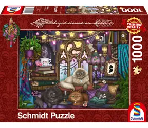 SCHMIDT Puzzle Kočky a pohovka / 1000 dílků