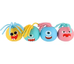 TEDDIES Antistresový míček s obličejem / Antistresová hračka / 6 cm / 1 ks