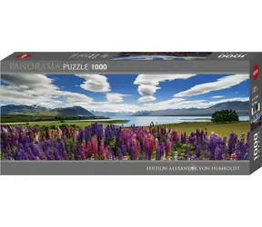 HEYE Panoramatické puzzle Jezero Tekapo, Nový Zéland / 1000 dílků / 94 x 33 cm