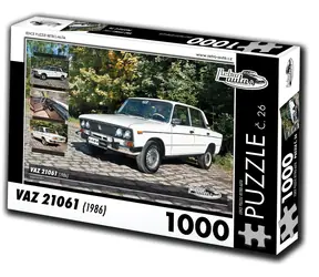 RETRO-AUTA Puzzle č. 26 Vaz 21061 (1986) / 1000 dílků / 66 x 47 cm