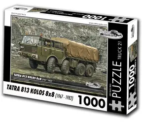 RETRO-AUTA Puzzle TRUCK Tatra 813 Kolos 8x8 (č.21) / 1000 dílků / 66 × 47 cm