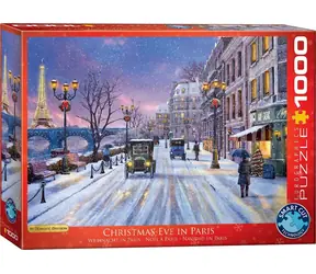 EUROGRAPHICS Puzzle Štědrý večer v Paříži / 1000 dílků / 67,6 x 48,9 cm