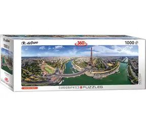 EUROGRAPHICS Panoramatické puzzle Paříž, Francie / 1000 dílků / 99 x 33 cm