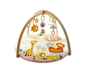 2KIDS TOYS Hrací deka s hrazdičkou Zvířátka / 5 závěsných hraček / Plyšový materiál / 0+