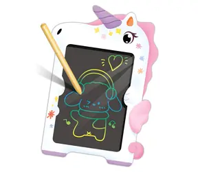 2KIDS TOYS Dětský LCD kreslicí tablet Jednorožec / LCD displej / Mazatelný jedním tlačítkem / od 3 let