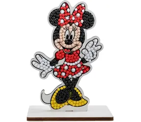 CRYSTAL ART Diamantové malování Disney: Minnie Mouse / Diamantové malování / Dřevěná deska se stojanem