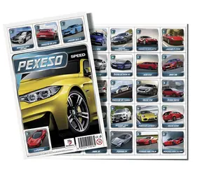TEDDIES Pexeso AUTO Speed / 32 dvojic / karty 43 × 43 mm