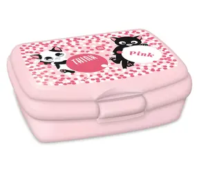 ARS UNA Box na svačinu Think Pink / 16,5 × 13 × 7 cm