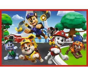TREFL Puzzle Tlapková patrola: Zábavný psí den / 2x24 dílků / 27,5 x 18 cm / od 3 let