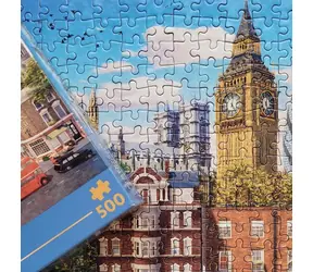 GIBSONS Puzzle Londýnské ulice / 500 dílků / 49 × 34 cm
