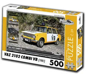 RETRO-AUTA Puzzle č. 29 VAZ 2102 Combi VB (1981) / 500 dílků