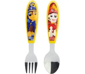 STOR Dětský příbor 2ks Tlapková patrola / Nerezová ocel / Bez BPA
