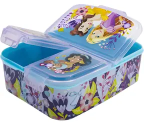 STOR Multi Box na svačinu Disney princezny / Box na svačinu / 3 přihrádky / bez BPA