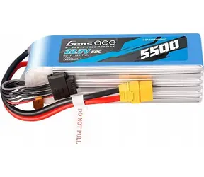 Gens Ace G-Tech 5500mAh 22,2V 60C / LiPo baterie / 6S1P / Konektor XT90