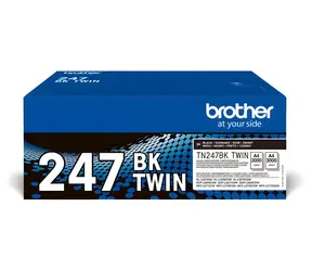 Brother TN-247BKTWIN černá / Toner / duopack 2 ks / výtěžnost 2× 3.000 stran / pro DCP-L3550CDW aj.