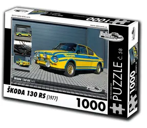 RETRO-AUTA Puzzle č. 58 Škoda 130 RS (1977) / 1000 dílků