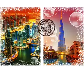 GRAFIKA Puzzle Cesta kolem světa: Dubaj / 1000 dílků / 69 x 47,8 cm