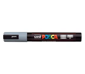 POSCA PC-5M šedá / Popisovač / Medium hrot / 1,8-2,5 mm