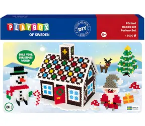 PLAYBOX Zažehlovací korálky Vánoční sada 5000 ks / Předlohy / od 5 let