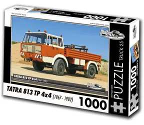RETRO-AUTA Puzzle TRUCK č.25 Tatra 813 TP 4x4 (1967-1982) / 1000 dílků / 66 × 47 cm