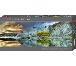 HEYE Panoramatické puzzle Modré jezero / 1000 dílků / 95 × 33 cm